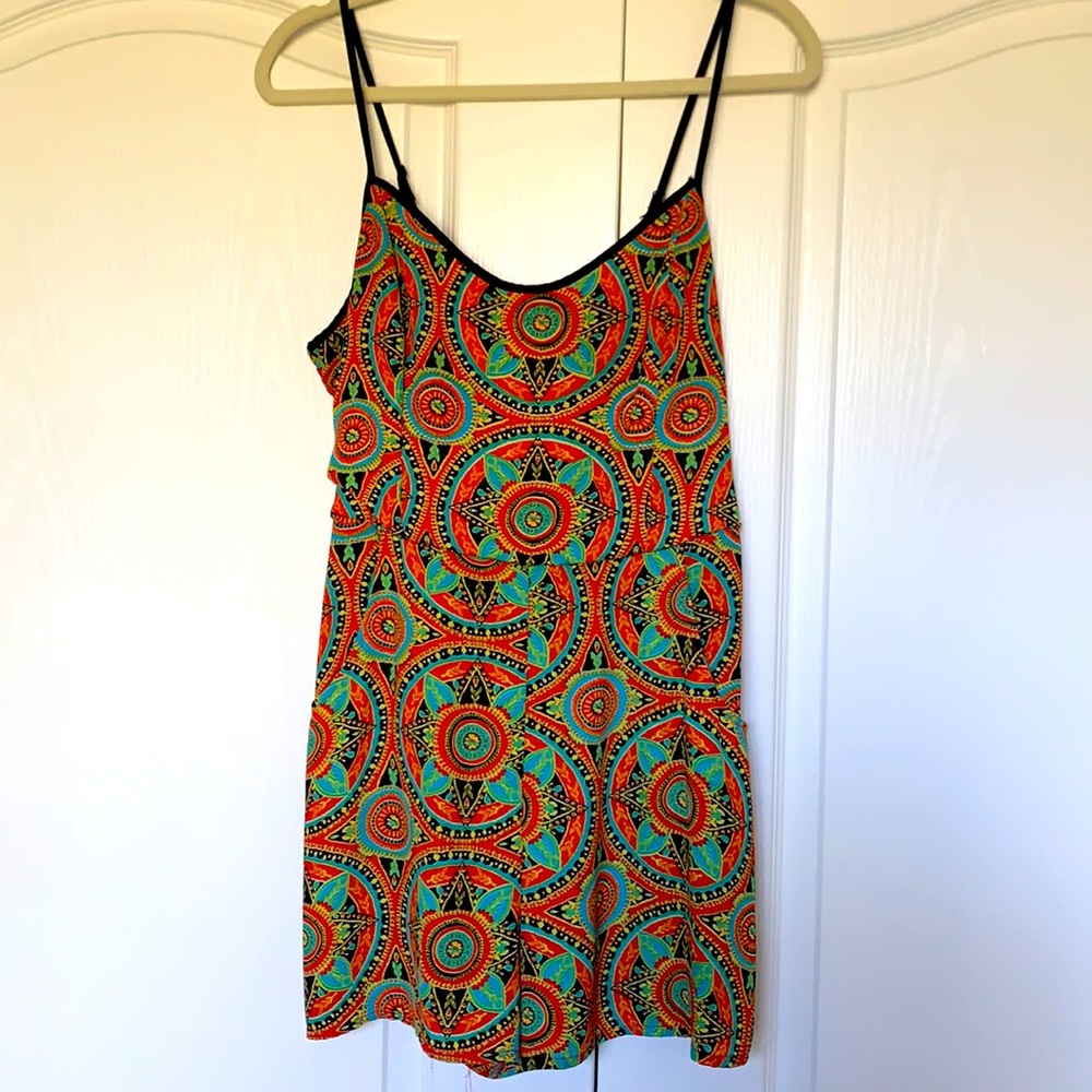 Xhilaration romper jumpsuit boho size l